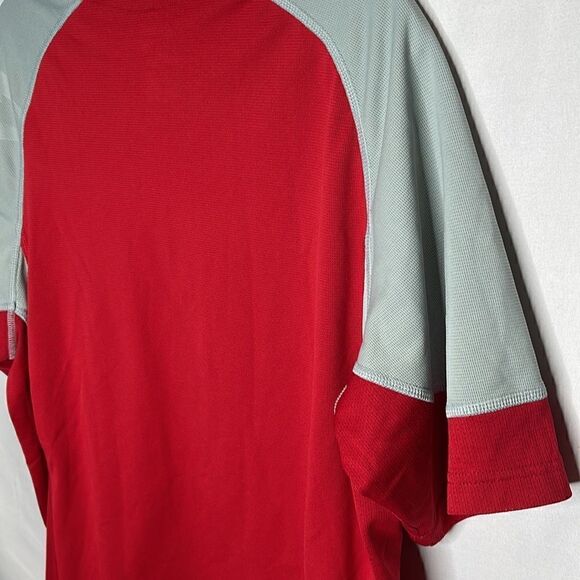 Nike Fit Men’s V-Neck Red/Grey Short Sleeve Shirt. Size Large. - Picture 7 of 10